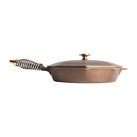 Lodge Cookware Finex Cast Iron 12 Skillet With Lid, One Size, Brown