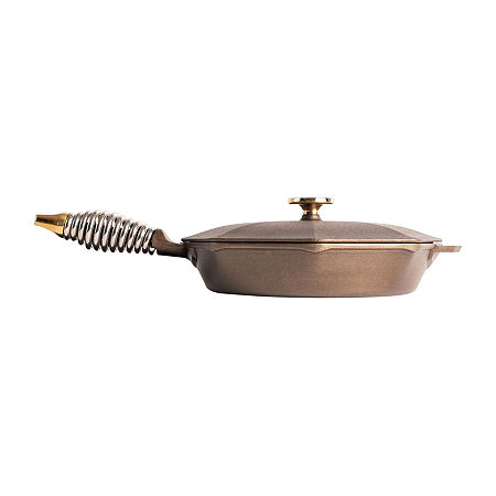 Lodge Cookware Finex Cast Iron 10 Skillet With Lid, One Size, Brown