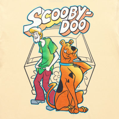 Juniors Womens Crew Neck Short Sleeve Scooby Doo Graphic T-Shirt