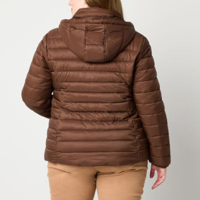 St. John's Bay Womens Plus Midweight Puffer Jacket