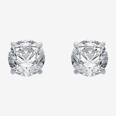 Everstar (G / Vs2) 1 1/2 CT. T.W. Lab Grown White Diamond 14K Gold 5.8mm Stud Earrings