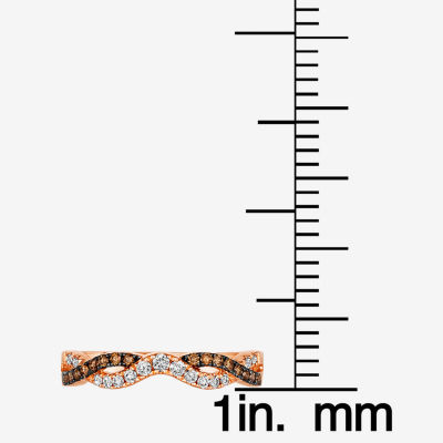 Le Vian® Ring featuring 1/6 cts. Nude Diamonds™  1/8 Chocolate Diamonds® set 14K Strawberry Gold®