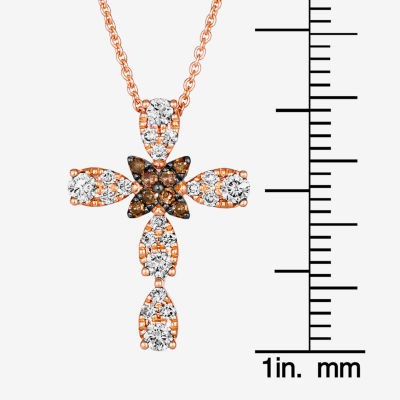 Le Vian® Pendant featuring 1/3 CT. Nude Diamonds™ 1/20 CT. Chocolate Diamonds® set in 14K Strawberry Gold®