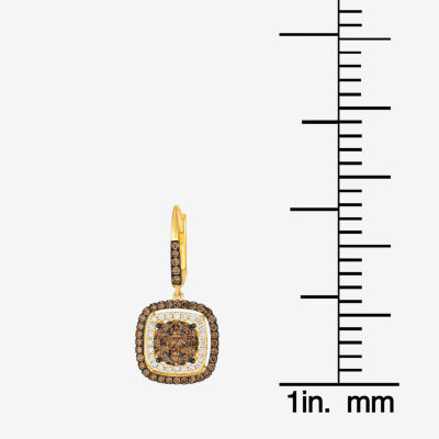 Le Vian® Earrings featuring 1 1/2 CT. Chocolate Diamonds® 1/3 CT. Nude Diamonds™ set in 14K Honey Gold™