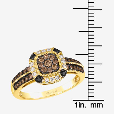 Le Vian® Ring featuring 3/8 cts. Chocolate Diamonds®  1/10 Nude Diamonds™ Blackberry set 14K Honey Gold™