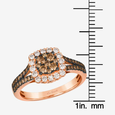 Le Vian® Ring featuring 1/ cts. Chocolate Diamonds® 1/ Nude Diamonds™ set 14K Strawberry Gold