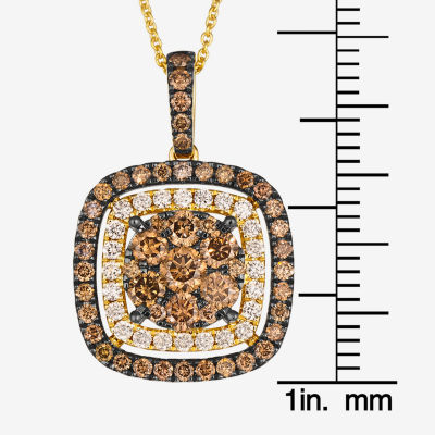 Le Vian® Pendant featuring 1 1/5 CT. Chocolate Diamonds® 1/4 Nude Diamonds™ set 14K Honey Gold™