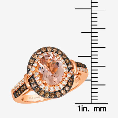 Le Vian® Ring featuring / cts. Peach Morganite™, 3/ Chocolate Diamonds