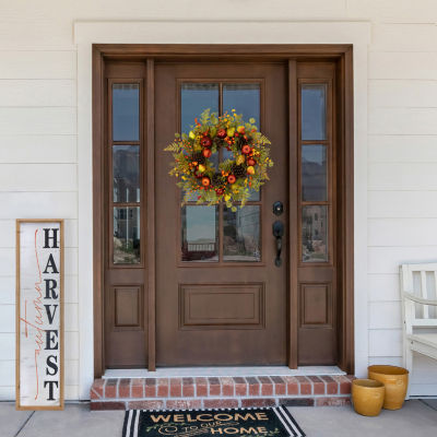 Northlight 26in Apples And Pears Unlit Wreath