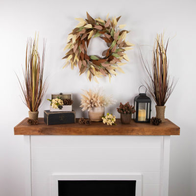 Northlight 22in Fall Foliage Leaf Unlit Wreath