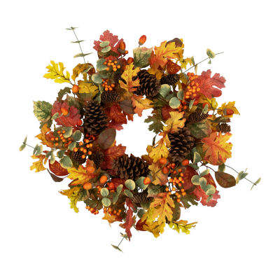 Northlight 26in Berries And Pinecone Unlit Wreath