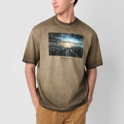 Arizona Mens Short Sleeve Washed Graphic T-Shirt