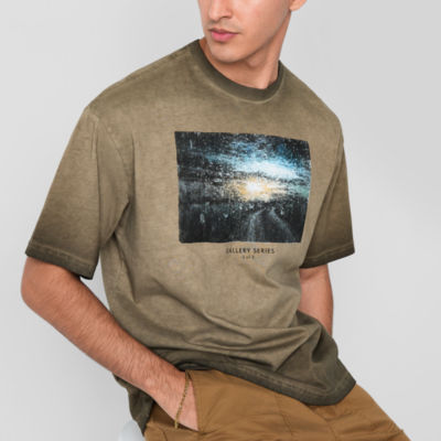 Arizona Mens Short Sleeve Washed Graphic T-Shirt