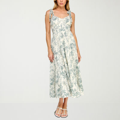 Trixxi Womens Juniors Floral Maxi Dress