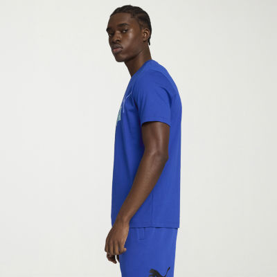 PUMA Mens Crew Neck Short Sleeve Regular Fit Graphic T-Shirt