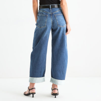 a.n.a Womens High Rise Baggy Fit Jean