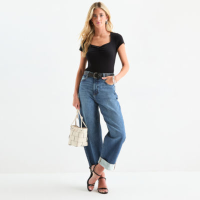 a.n.a Womens High Rise Baggy Fit Jean