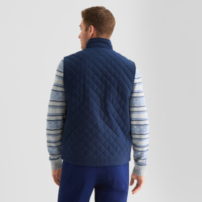 St. John's Bay Brushed Quilted Mens Heavyweight Puffer Vest