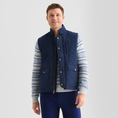 St. John's Bay Brushed Quilted Mens Heavyweight Puffer Vest