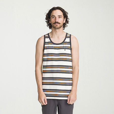 VOLCOM Mens Sleeveless Tank Top, Large, White