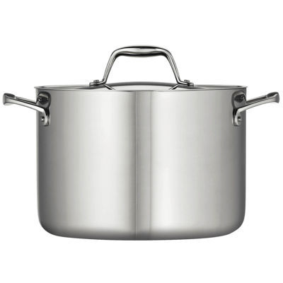 Tramontina Gourmet 5-qt. Tri-Ply Clad 18/10 Stainless Steel Induction-Ready Dutch Oven with Lid