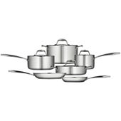 Tramontina Gourmet 8-pc. Tri-Ply Clad 18/10 Stainless Steel Induction-Ready Cookware  Set-JCPenney, Color: Stainless Steel