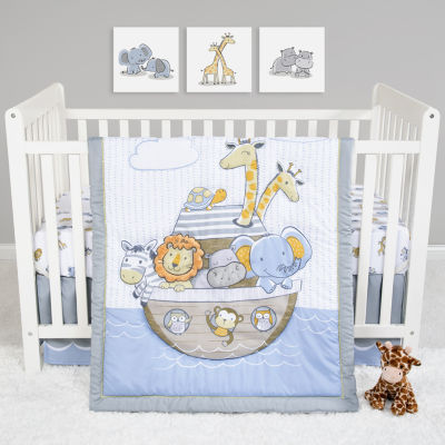 Sammy And Lou Noah'S Ark 4pc. Crib Bedding Set, Color Lt Blue JCPenney