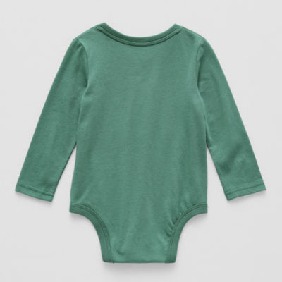 Okie Dokie Baby Boys Crew Neck Long Sleeve Bodysuit