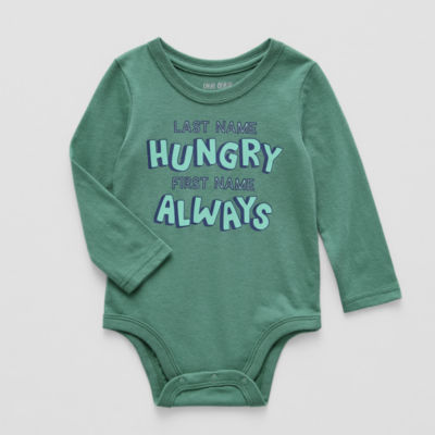 Okie Dokie Baby Boys Crew Neck Long Sleeve Bodysuit