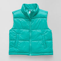 Xersion Little & Big Girls Puffer Vest, Large (14.5/16.5) Plus, Blue