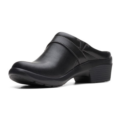 Clarks Angie Mist Womens Round Closed Toe Clogs