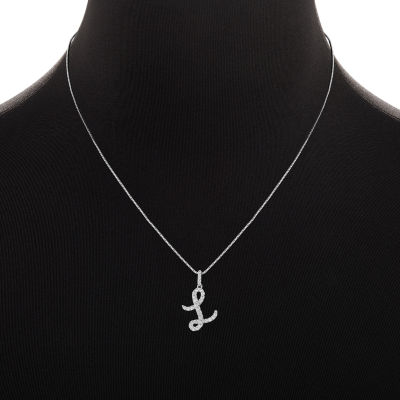 Sparkle Allure Initial 2-pc. Cubic Zirconia Pure Silver Over Brass Jewelry Set