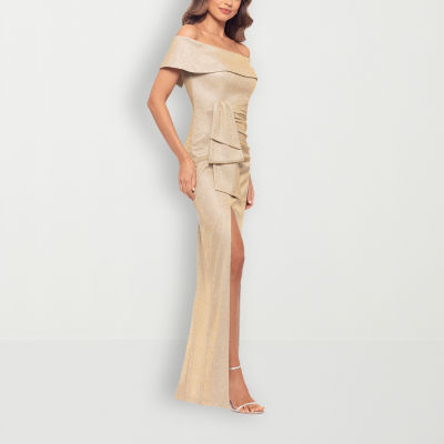 DJ Jaz Metallic Womens Evening Gown