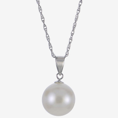 Cultured Freshwater Pearl Sterling Silver Stud Earring & Pendant 2-pc Set