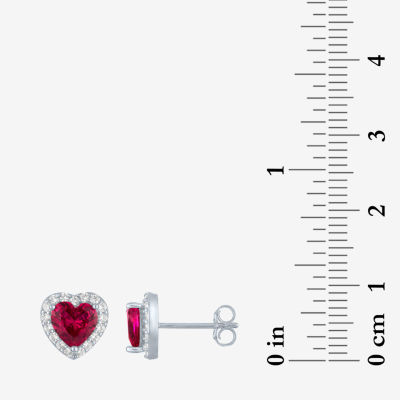 Gemstone Sterling Silver Heart 2-pc. Jewelry Set