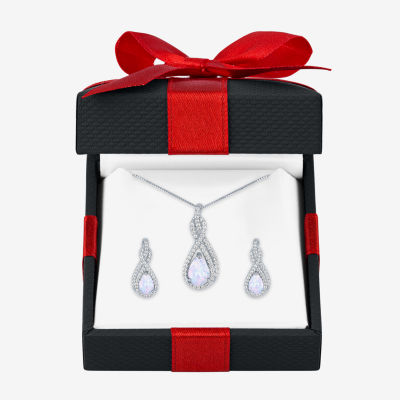 2-pc. Lab-Created Opal Sterling Silver Jewelry Set