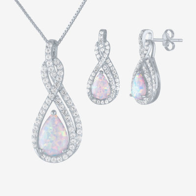 Gemstone Sterling Silver 2-pc. Pear Jewelry Set