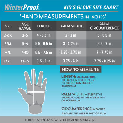 WinterProof Little & Big Girls Cold Weather Gloves