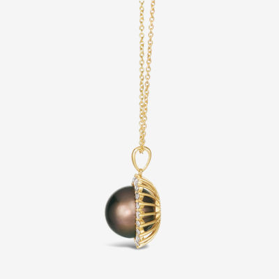 Le Vian® Pendant featuring Chocolate Pearls®, 3/8 cts. Nude Diamonds™  set in 14K Honey Gold™