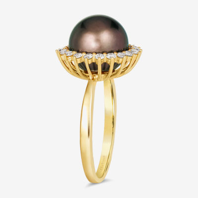 Le Vian® Ring featuring Chocolate Pearls®, 3/8 cts. Nude Diamonds™ set in 14K Honey Gold™