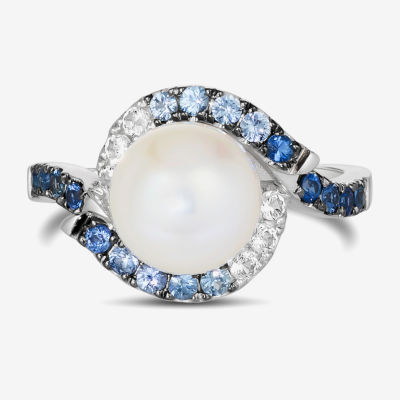 Le Vian® Ring featuring Denim Ombré® White Sapphire Vanilla Pearls™ set in 14K Vanilla Gold®