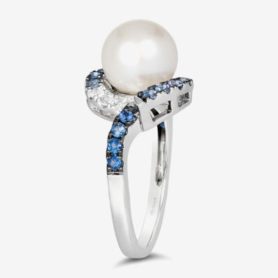 Le Vian® Ring featuring Denim Ombré® White Sapphire Vanilla Pearls™ set in 14K Vanilla Gold®