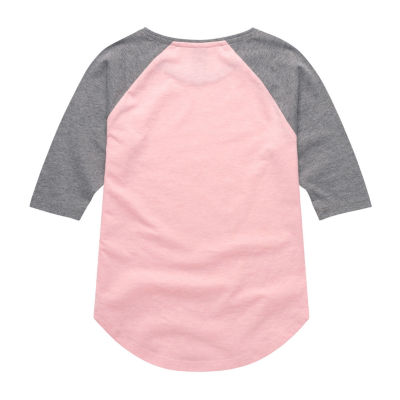 Disney Collection Little & Big Girls Crew Neck 3/4 Sleeve The Aristocats Marie Graphic T-Shirt