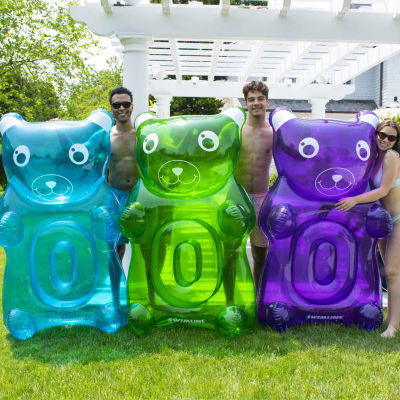 60in Green Gummy Bear Swimming Pool Floats