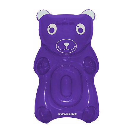 60 Gummy Bear Swimming Pool Float, One Size, Purple