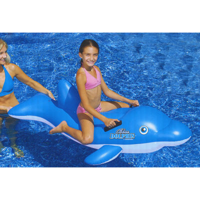 Inflatable Ride-On Dolphin Pool Float