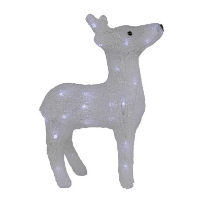 15'' Lighted Commercial Grade Acrylic Baby Reindeer Christmas Display Decoration