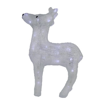 15'' Lighted Commercial Grade Acrylic Baby Reindeer Christmas Display Decoration