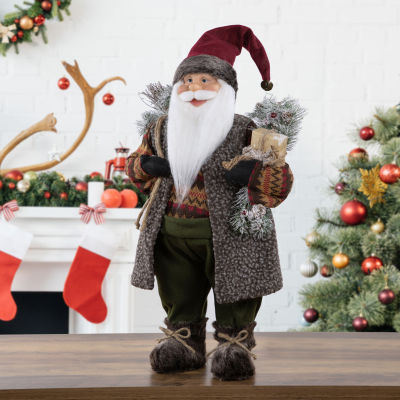 24'' Country Rustic Santa Claus Christmas Figure