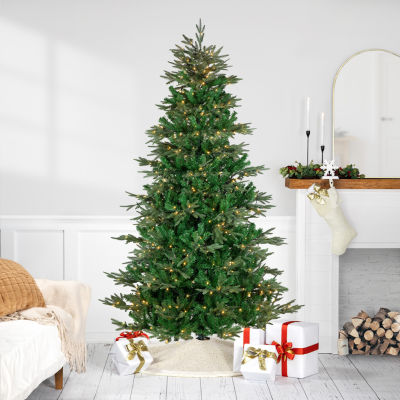 7.5' Pre-Lit Hudson Fir Artificial Christmas Tree  Warm White LED Lights